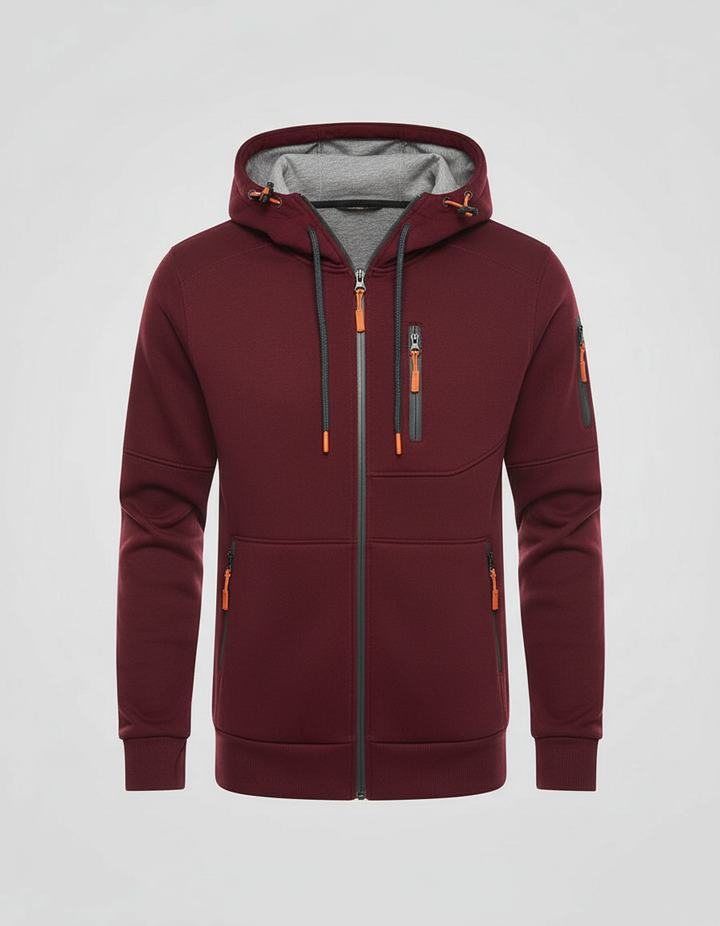 Herren Hoodie Mit Reißverschluss – Cavarno