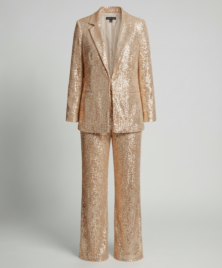 Glitzernder Eleganter Blazeranzug Damen | Echoarchiv