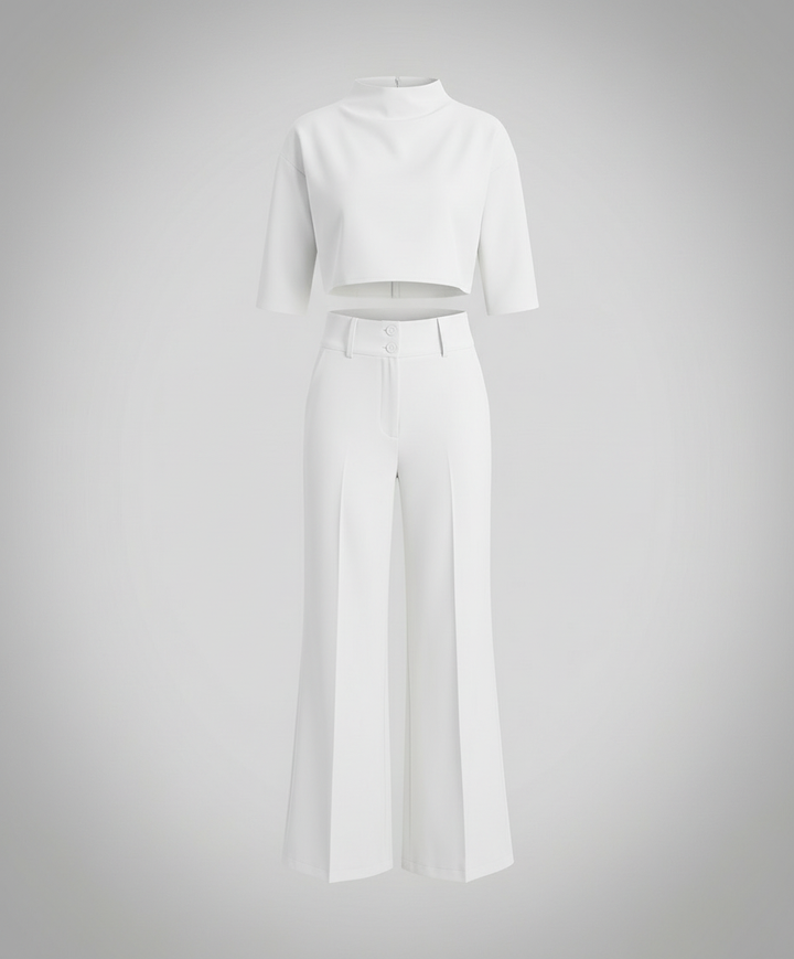 Tailliertes Herbst Hosenset Damen | Heidi-Mode
