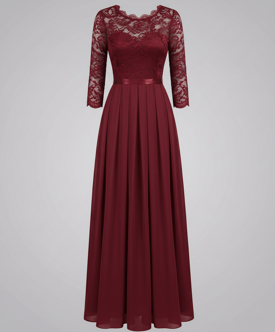 Elegantes Spitzen Brautjungfernkleid | Echoarchiv