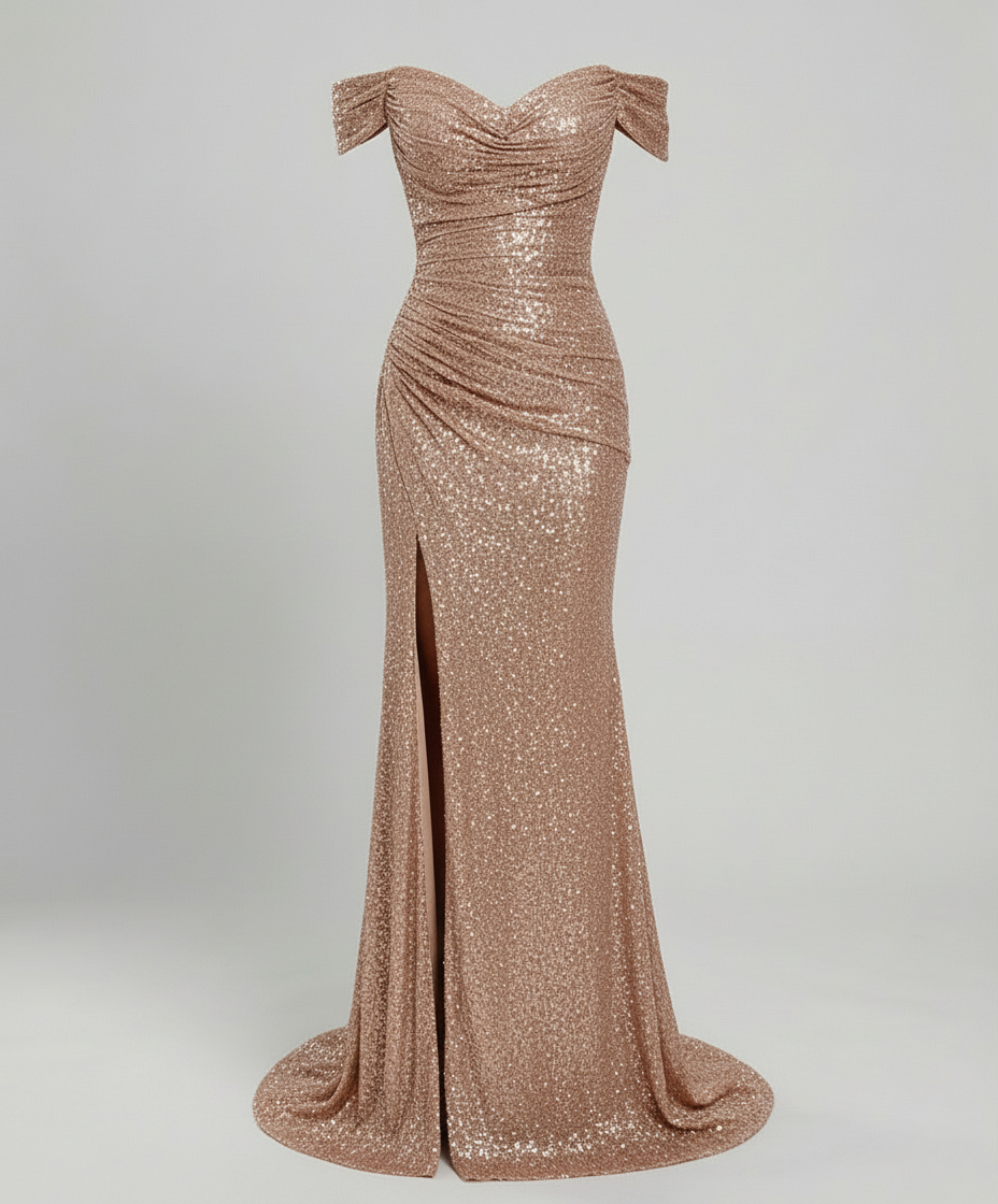 Elegantes Off Shoulder Abendkleid Damen | Echoarchiv