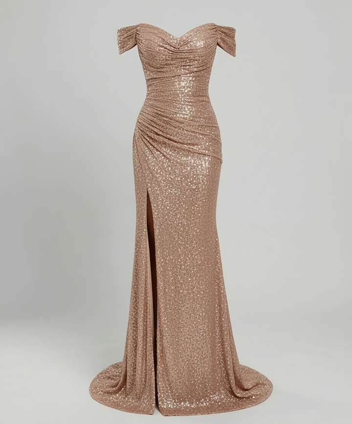 Elegantes Off Shoulder Abendkleid Damen | Echoarchiv
