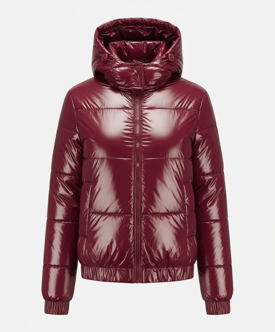 Hochglänzende Damen Steppjacke | Echoarchiv