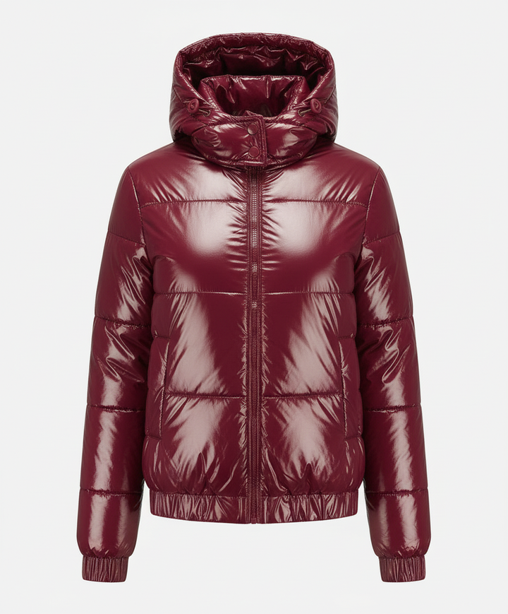 Hochglänzende Damen Steppjacke | Echoarchiv
