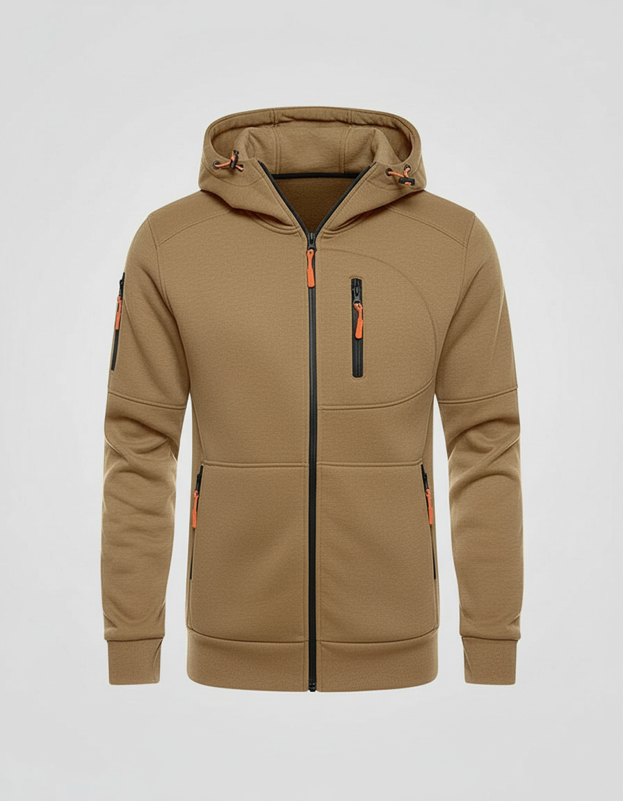 Herren Hoodie Mit Reißverschluss – Cavarno