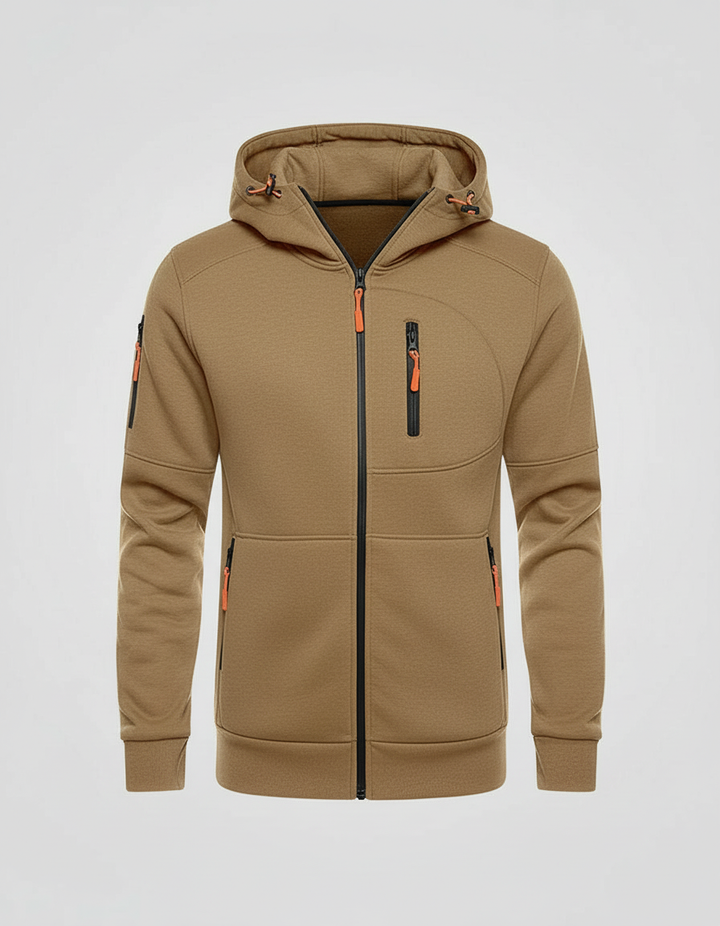 Herren Hoodie Mit Reißverschluss – Cavarno