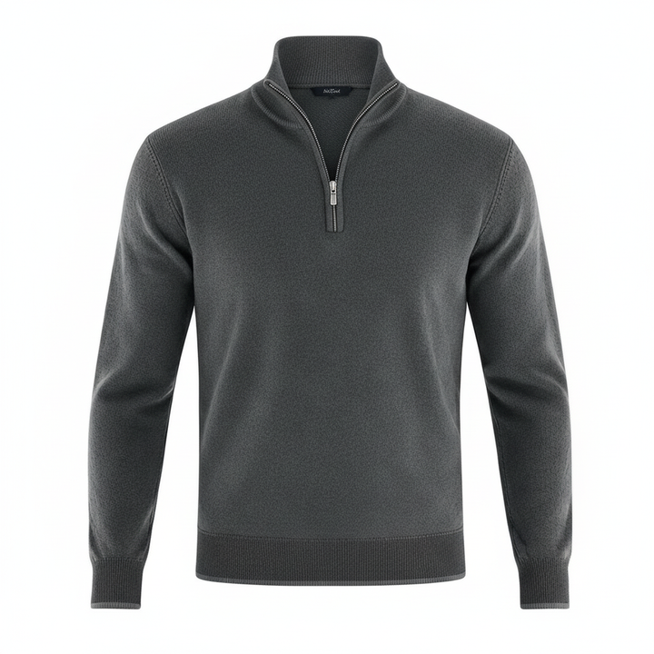 Eleganter Merino Komfort Pullover Damen Reißverschluss Moderne Strickware | Echoarchiv