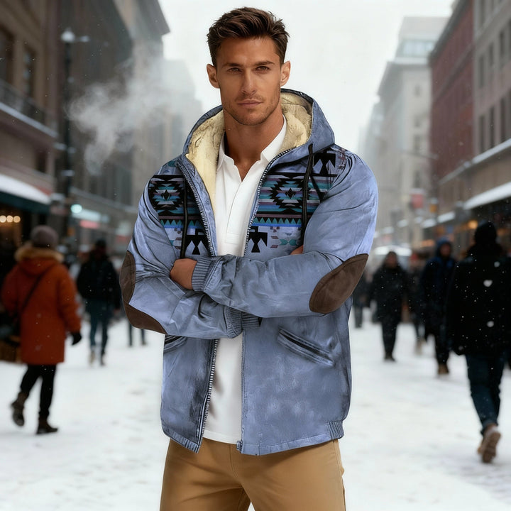 Echoarchiv | Kapuzenjacke mit Tribal Print