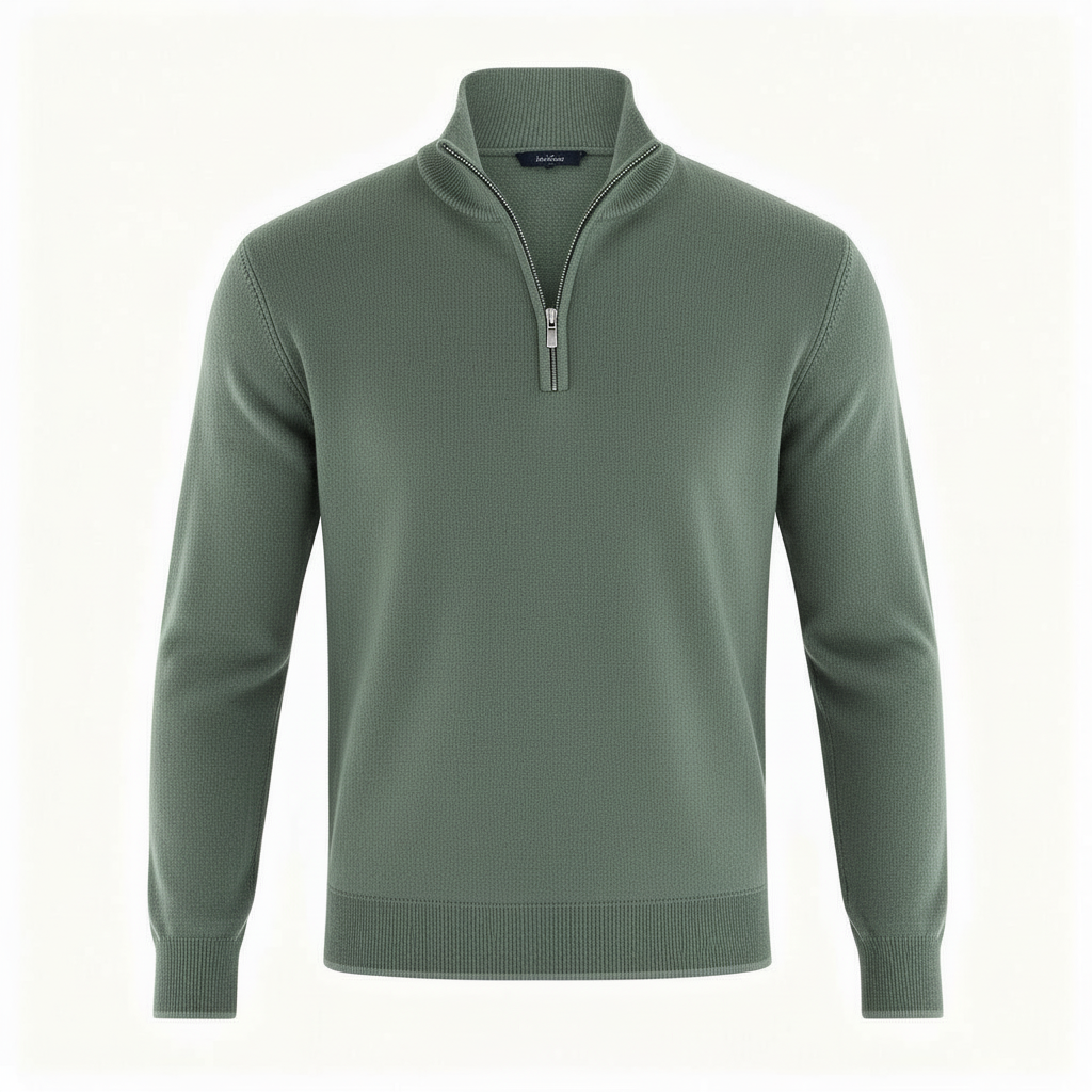Eleganter Merino Komfort Pullover Damen Reißverschluss Moderne Strickware | Echoarchiv