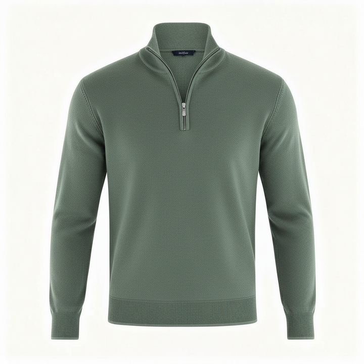 Eleganter Merino Komfort Pullover Damen Reißverschluss Moderne Strickware | Echoarchiv