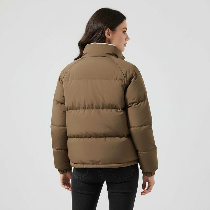 Warm Fleecegefüttert Leicht Pufferjacke Damen | Echoarchiv