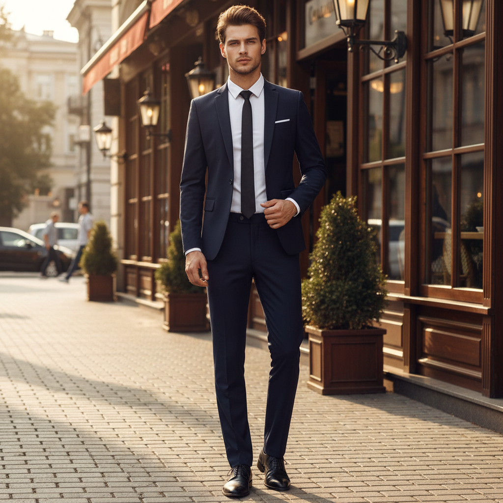 Echoarchiv | Herren Business Anzug 2-teilig – Sakko & Hose