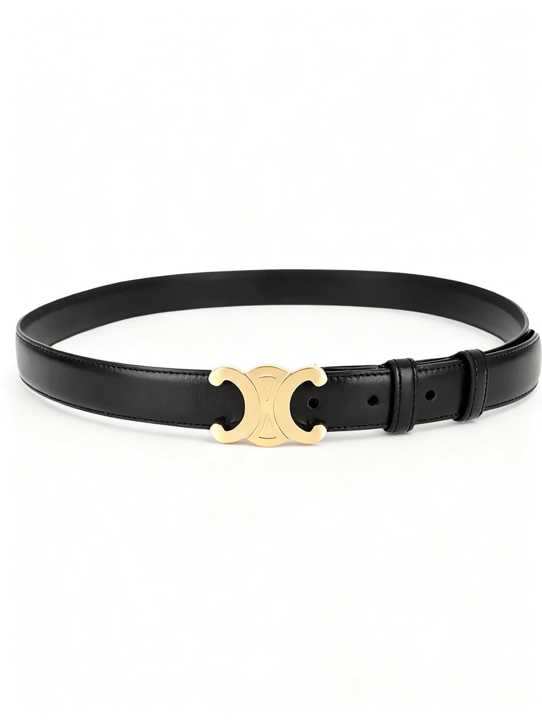 Echoarchiv | Eleganter Damen Gürtel mit Goldener Schnalle – Veganes Leder & Zeitloses Design