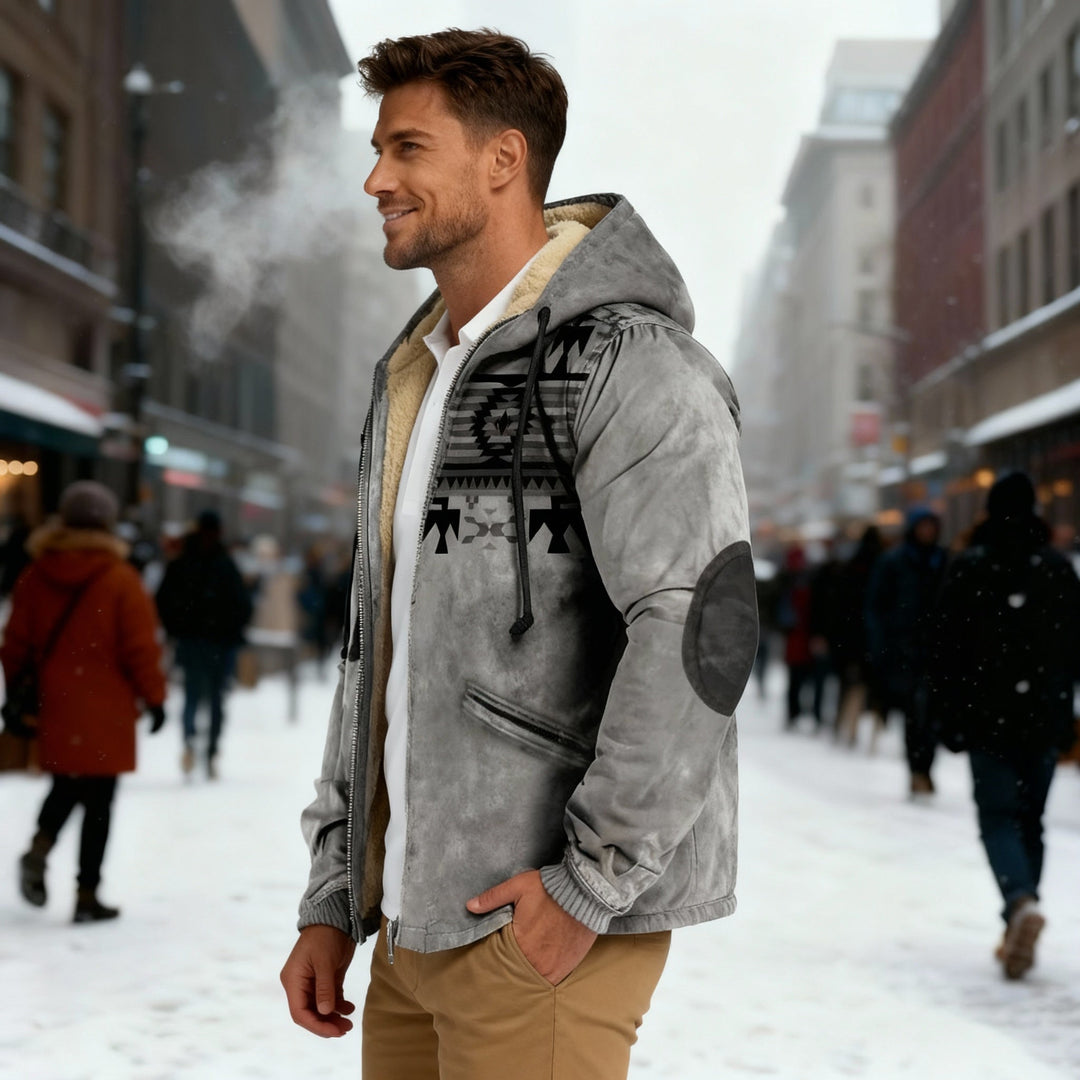 Echoarchiv | Kapuzenjacke mit Tribal Print