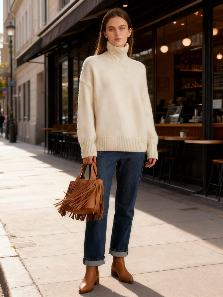 Damen Rollkragenpullover LinEchoarchiv | Echoarchiv