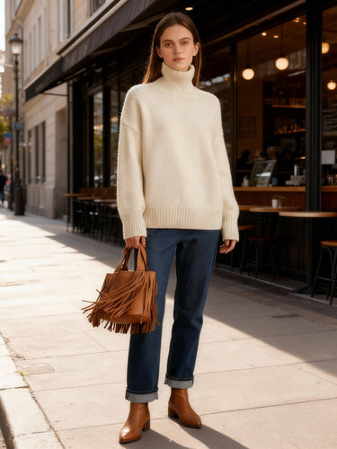 Damen Rollkragenpullover LinEchoarchiv | Echoarchiv