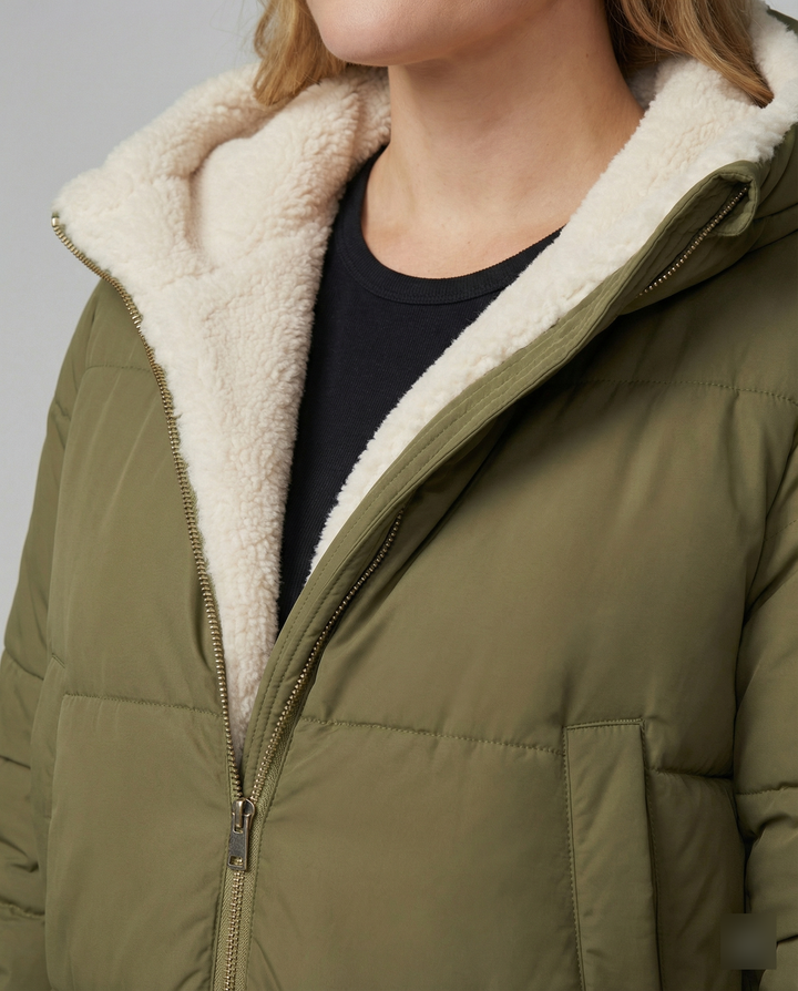 Damen Reversible Winterjacke