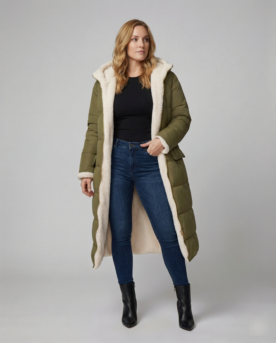 Damen Reversible Winterjacke