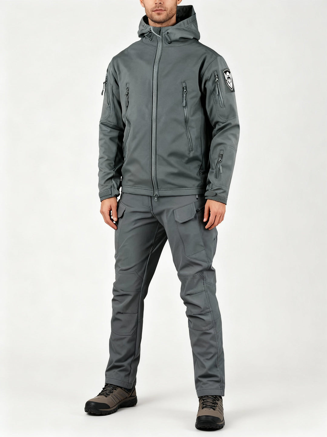 Herren multifunktionale Jacke mit Fleece-Innenfutter und Reißverschluss – Echoarchiv