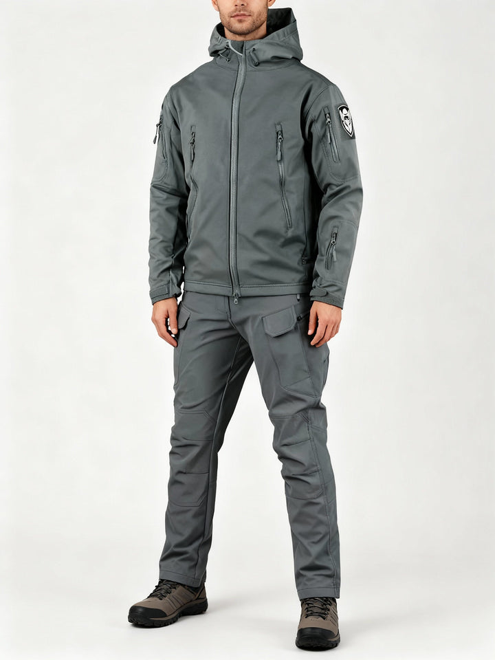 Herren multifunktionale Jacke mit Fleece-Innenfutter und Reißverschluss – Echoarchiv