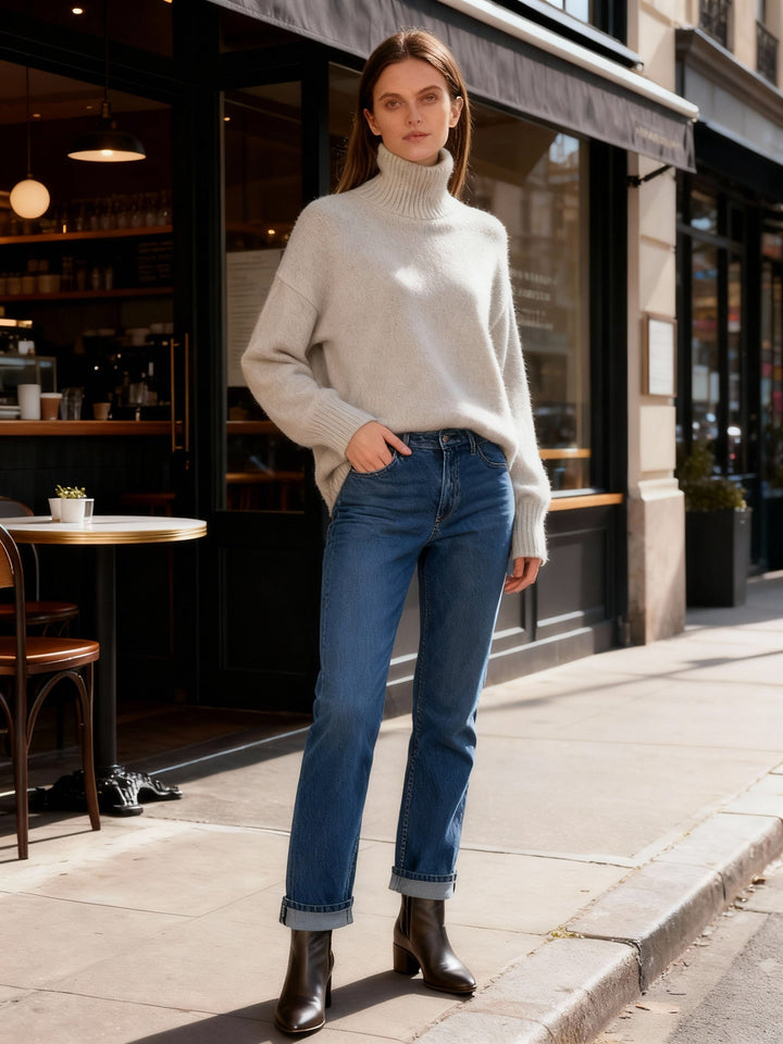 Damen Rollkragenpullover LinEchoarchiv | Echoarchiv