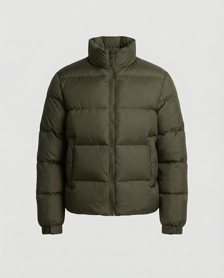 Herren Pufferjacke aus Entenfedern mit Wärme & Kapuze | Echo Archiv