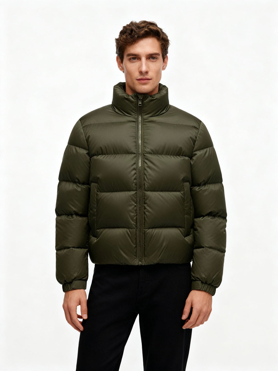 Herren Pufferjacke aus Entenfedern mit Wärme & Kapuze | Echo Archiv