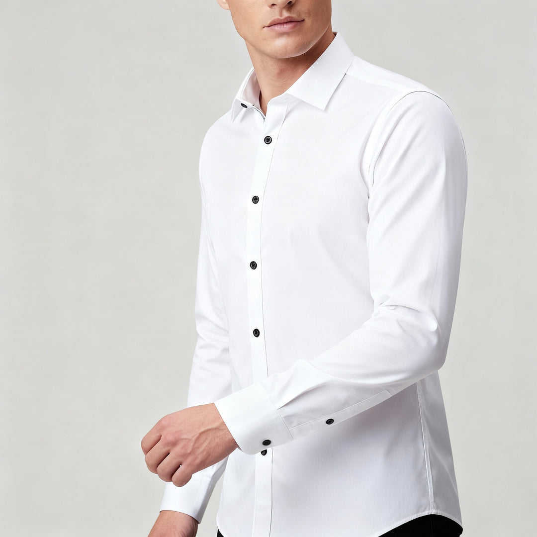 Bügelfreies Stretch Hemd Herren Slim Fit | Echoarchiv
