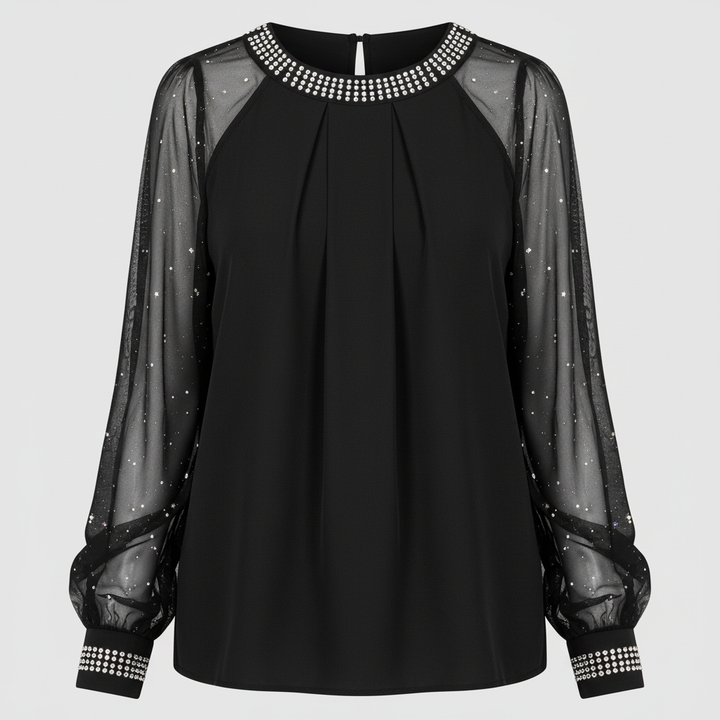 Mesh-Pailletten Damen Top | Echoarchiv