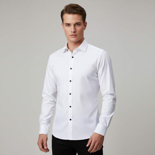 Bügelfreies Stretch Hemd Herren Slim Fit | Echoarchiv