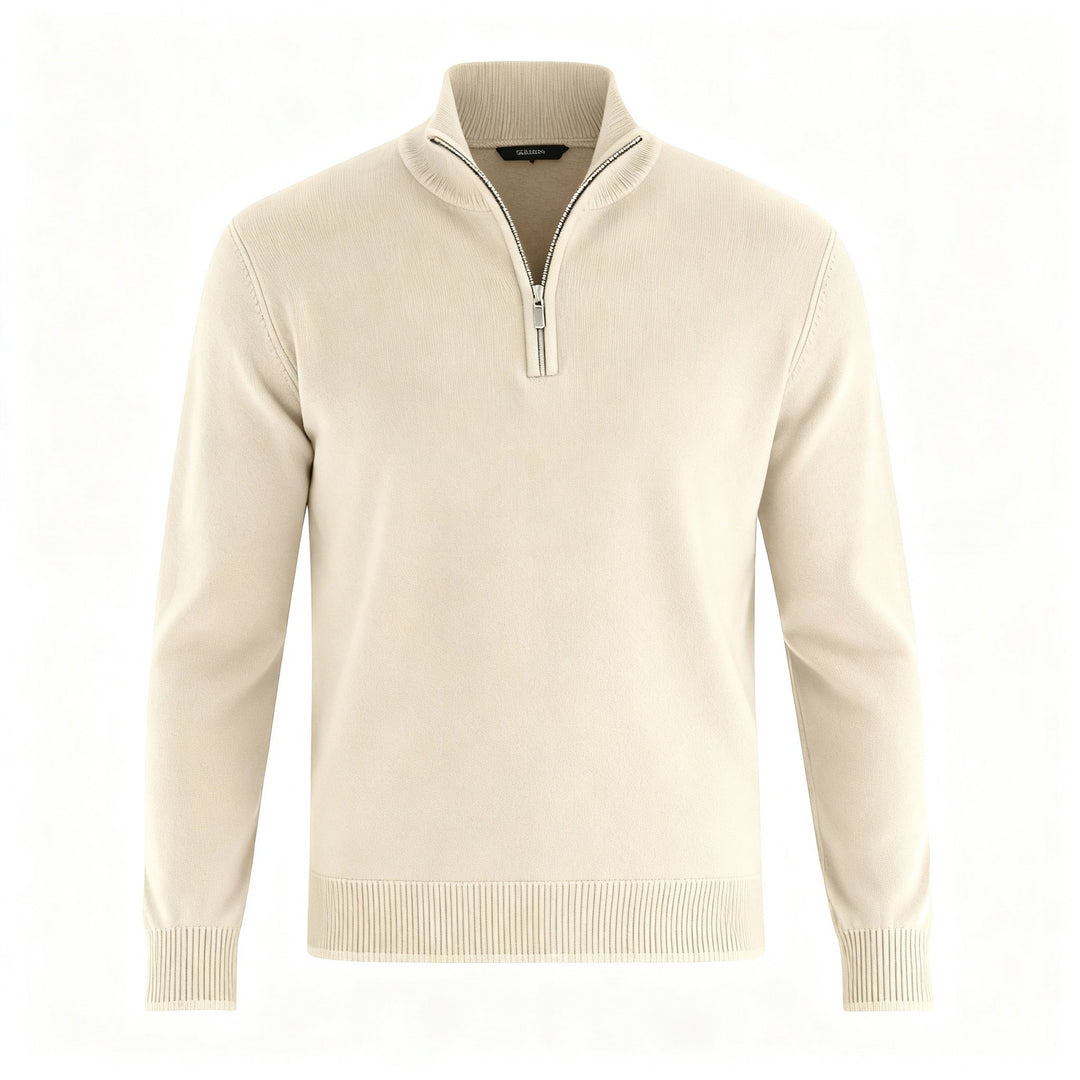 Eleganter Merino Komfort Pullover Damen Reißverschluss Moderne Strickware | Echoarchiv