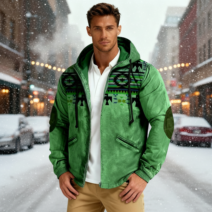 Echoarchiv | Kapuzenjacke mit Tribal Print