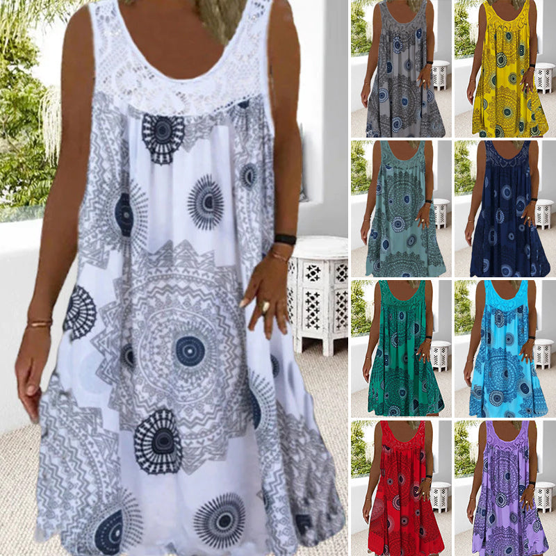 Echoarchiv | Ärmeloses Plus-Size Sommerkleid