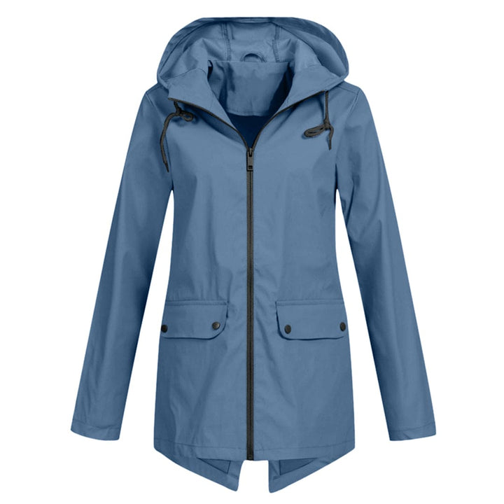 Wasserdichte Regenjacke mit Kapuze