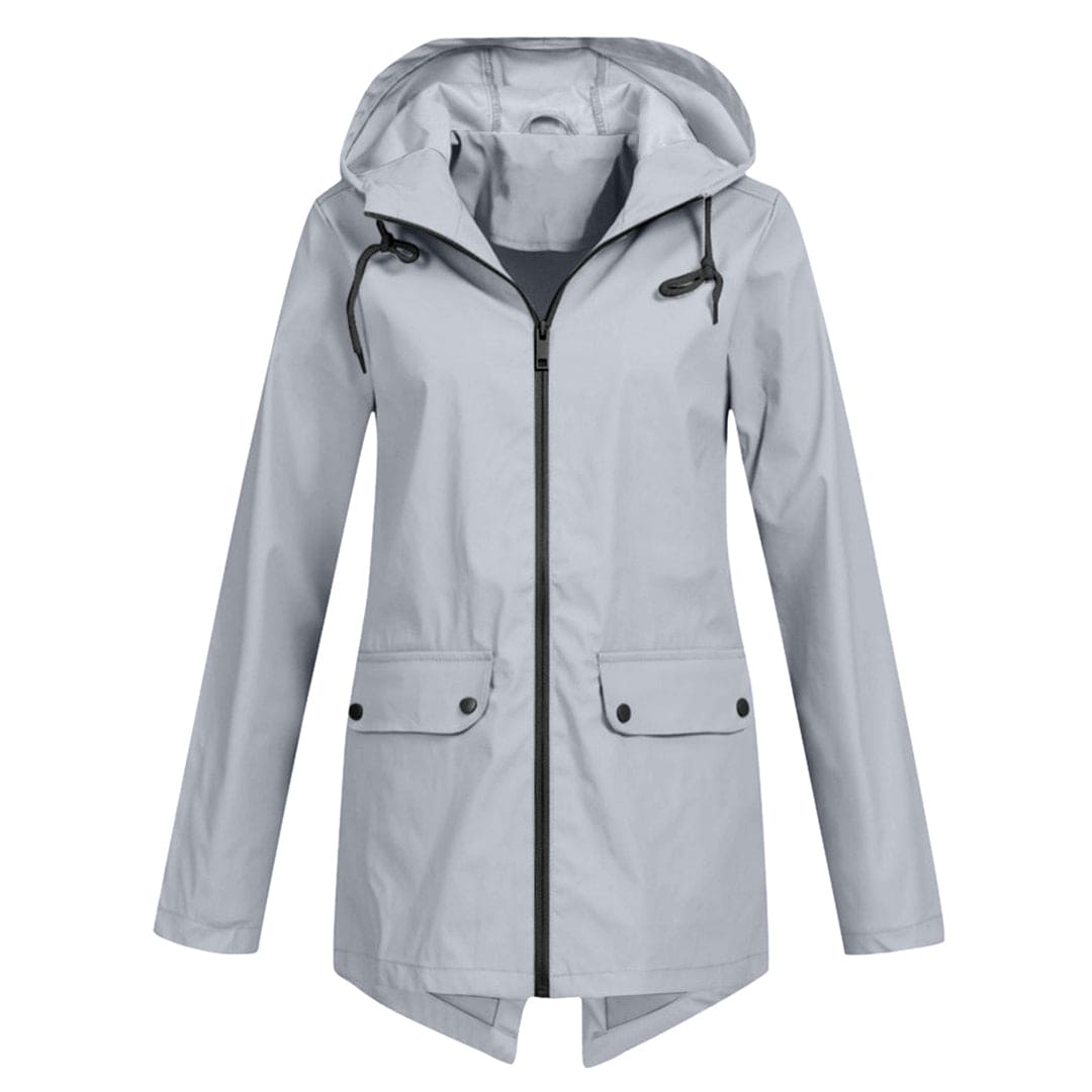 Wasserdichte Regenjacke mit Kapuze