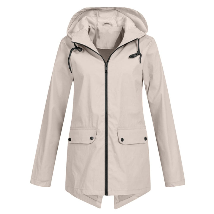 Wasserdichte Regenjacke mit Kapuze