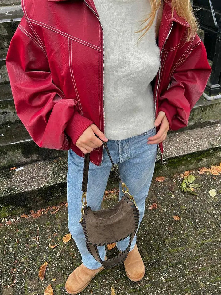Echoarchiv | Rote Vintage jacke für Damen