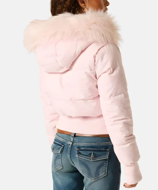 Damen Gesteppt Winterjacke mit Warm & Abnehmbarer Kapuze | Echoarchiv
