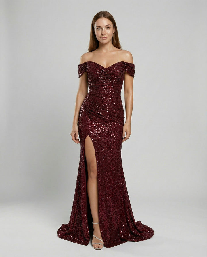 Elegantes Off Shoulder Abendkleid Damen | Echoarchiv