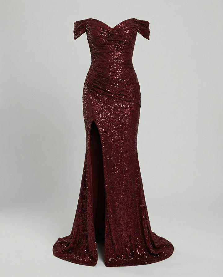 Elegantes Off Shoulder Abendkleid Damen | Echoarchiv