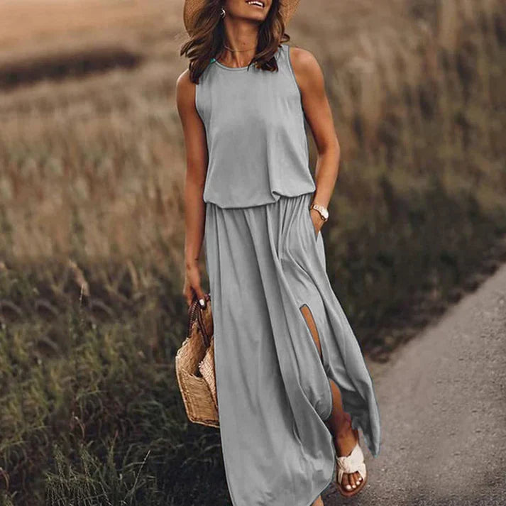 Echoarchiv – entspanntes weißes maxikleid