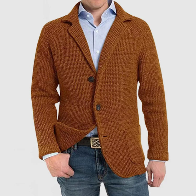Echoarchiv | Herren Strickblazer mit zwei Knöpfen