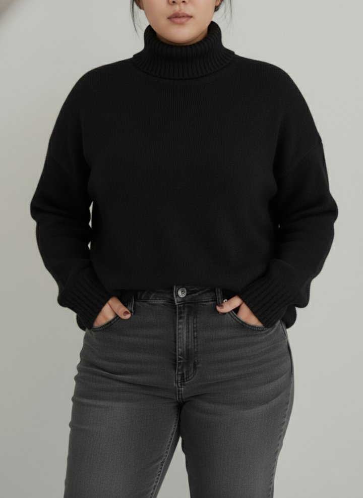 Echoarchiv | Damen Rollkragenpullover Große Größen