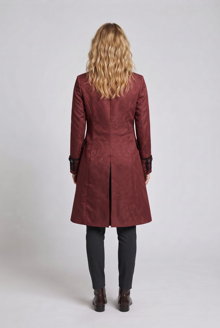 Damen eleganter Frack mit aufwändigem Jacquardmuster Echo Archiv