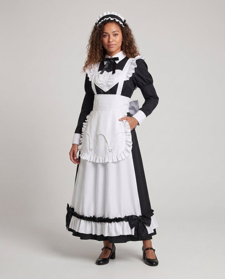 Damen Elegantes Kostümkleid mit Spitzen- und Rüschendetails – Élara