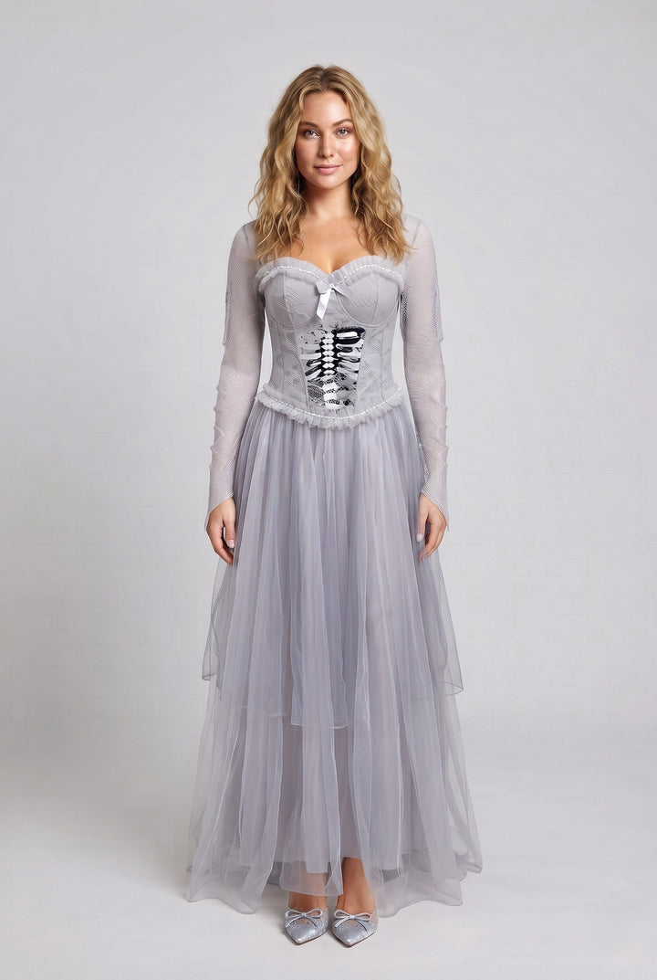 Frauen elegantes Hochzeitskleid Echo Archiv
