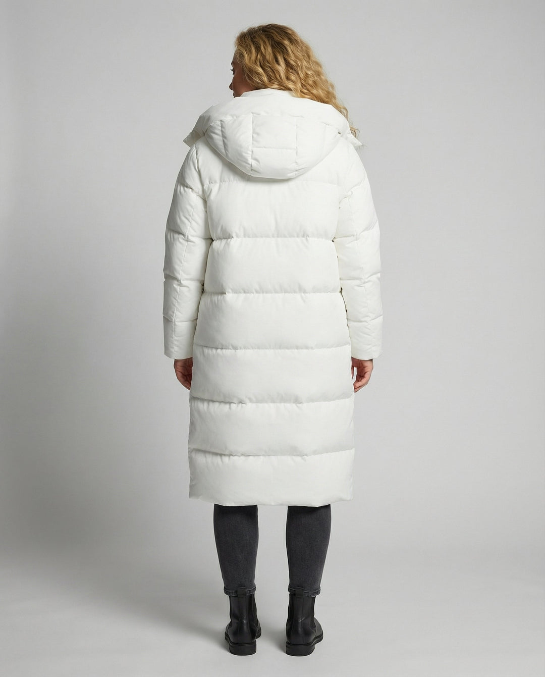 Langer Plus Size Daunenmantel | Heidi-Mode