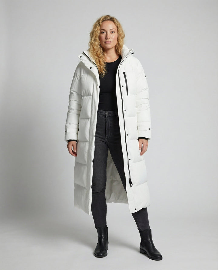 Langer Plus Size Daunenmantel | Heidi-Mode