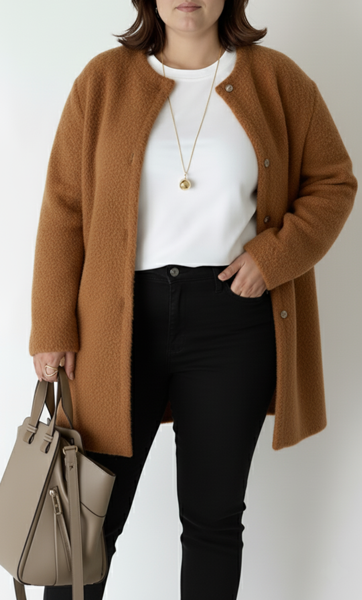 Damen Strick-Cardigan Elegant & Lockerer Schnitt - Große Größen – Veloura