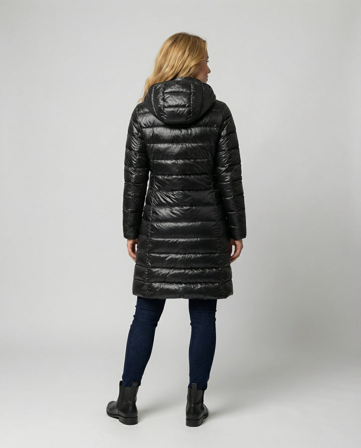 Damen Ultraleichte Daunenjacke mit Kapuze – Avérine